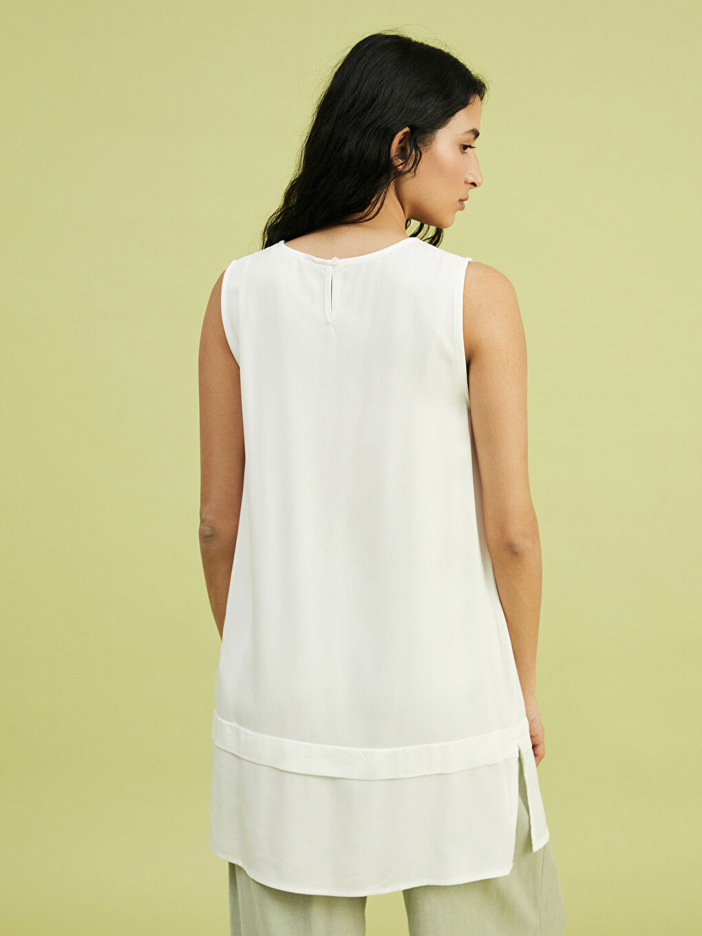 Crew Neck Women's Tunic -S5KJ14Z8-EEW