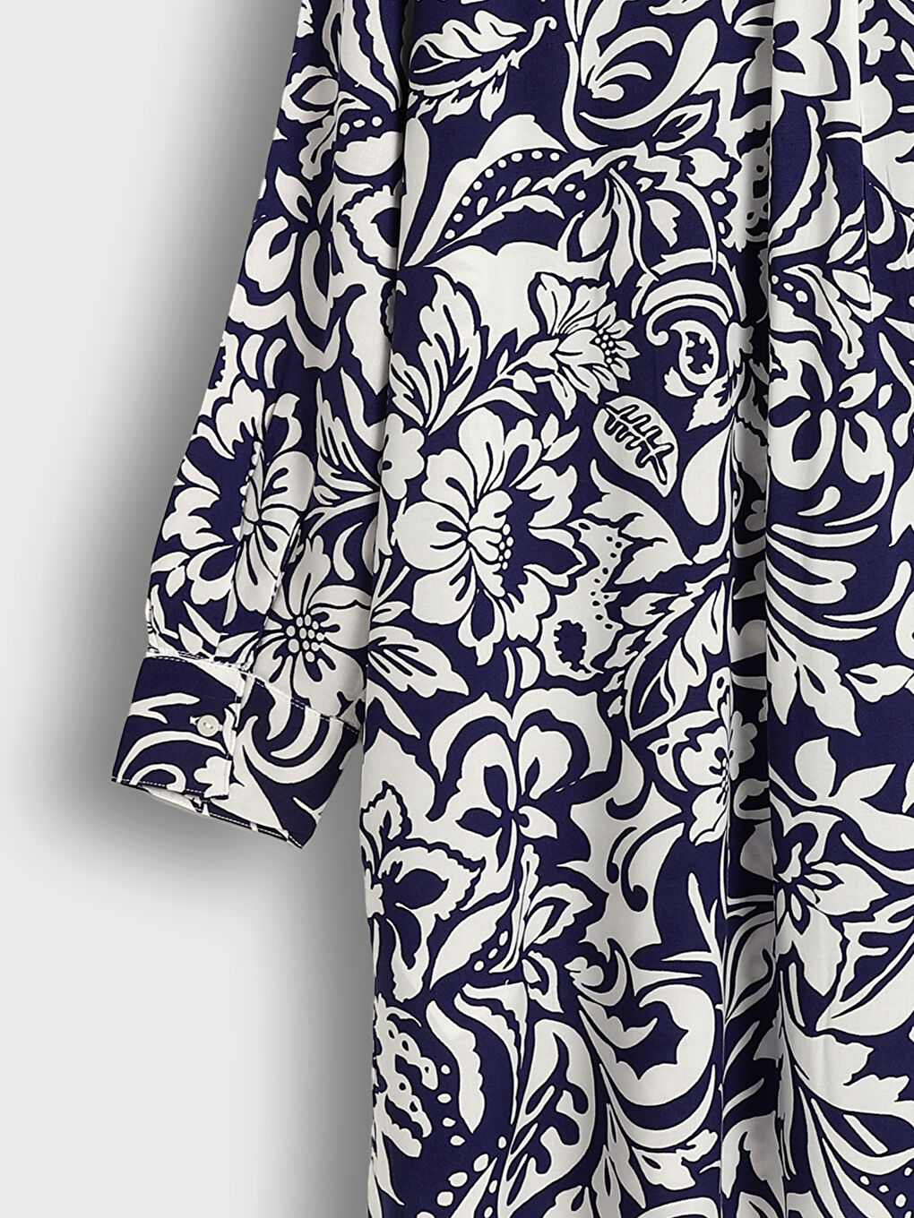 LC Waikiki Grandad Collar Patterned Women's Tunic -S5KJ15Z8-LSJ