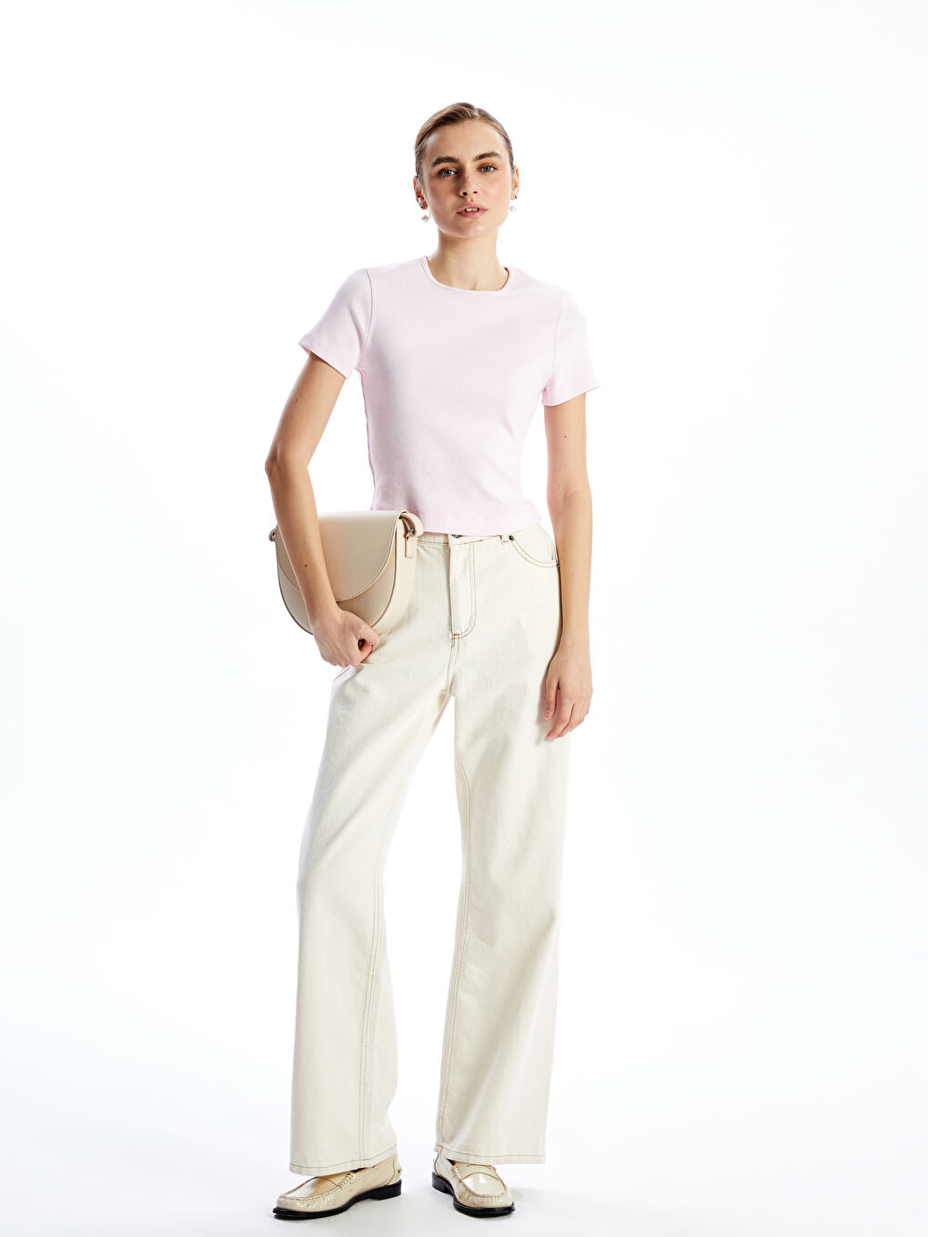 Crew Neck Women's T-Shirt-1