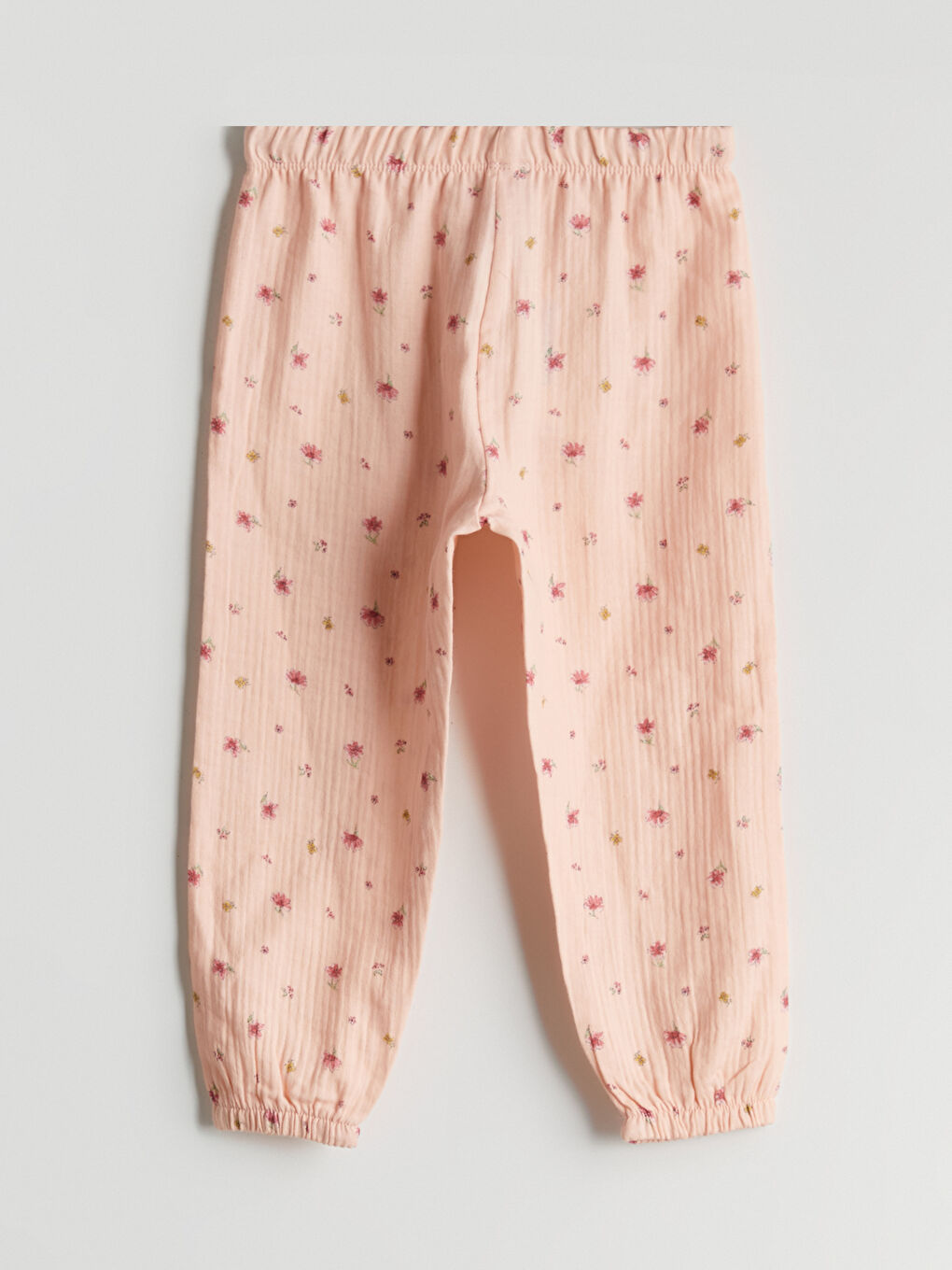 Elastic Waist Floral Girl'S Pajama Pants -S5KJ24Z1-LT4
