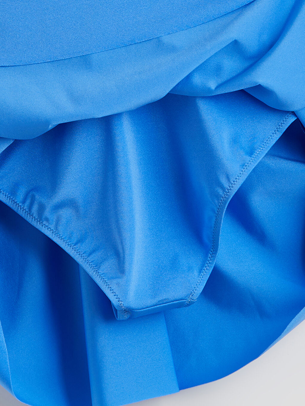 Mavi Kaçık Yaka Kadın Etekli Mayo-5