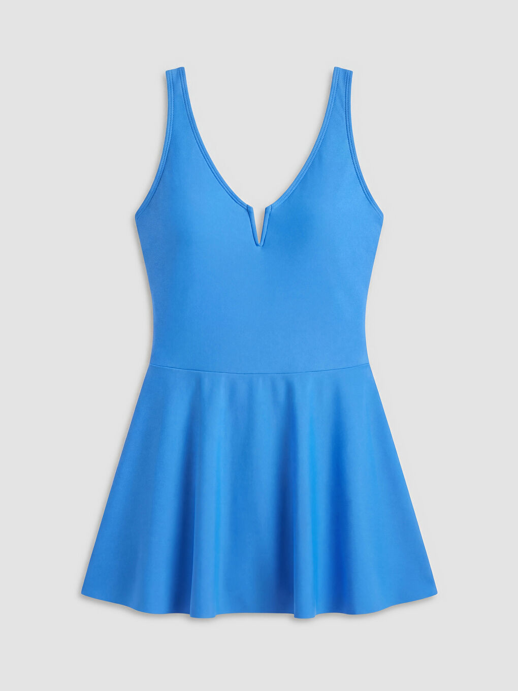 Mavi Kaçık Yaka Kadın Etekli Mayo-4