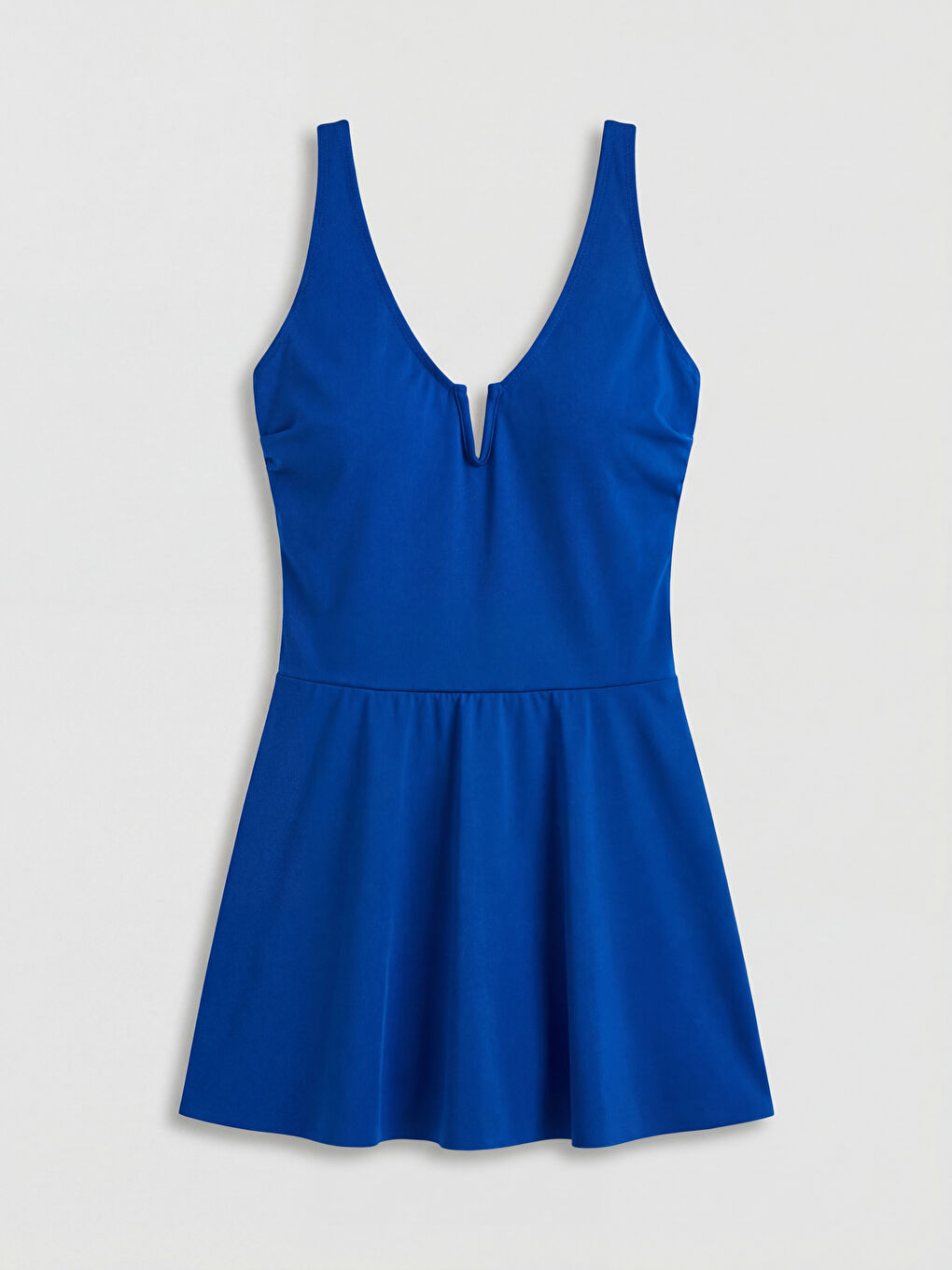 Lacivert Kaçık Yaka Kadın Etekli Mayo-4