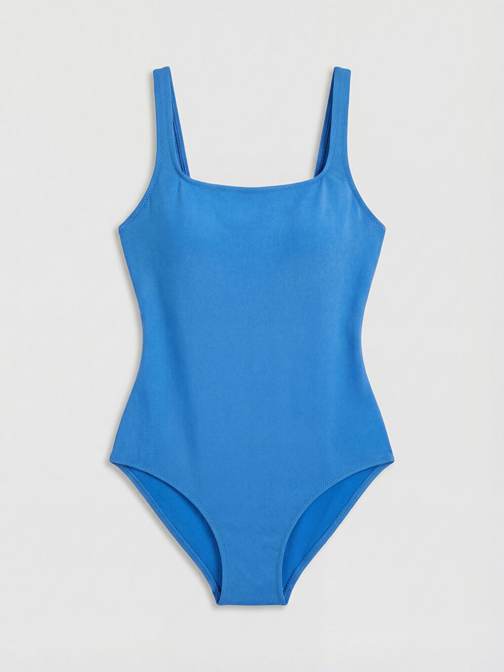 Mavi Çıkarılabilir Pedli Kadın Mayo