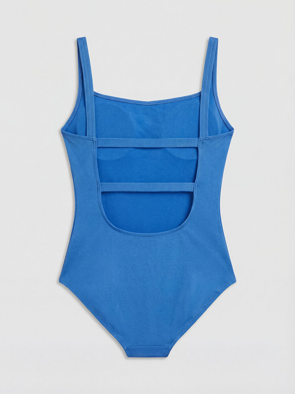 Mavi Çıkarılabilir Pedli Kadın Mayo-1