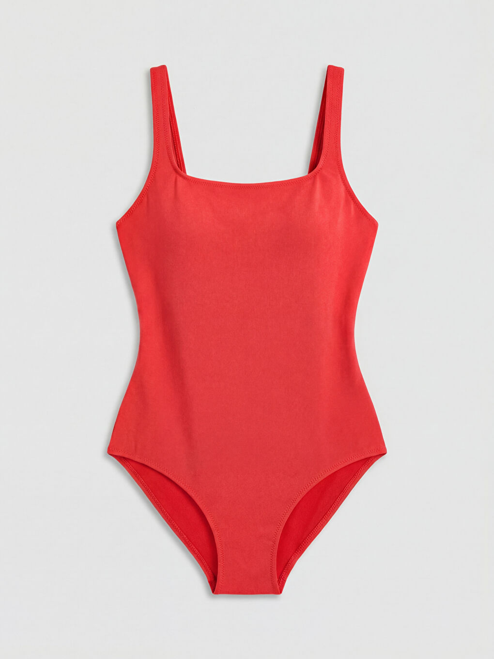 Kırmızı Çıkarılabilir Pedli Kadın Mayo