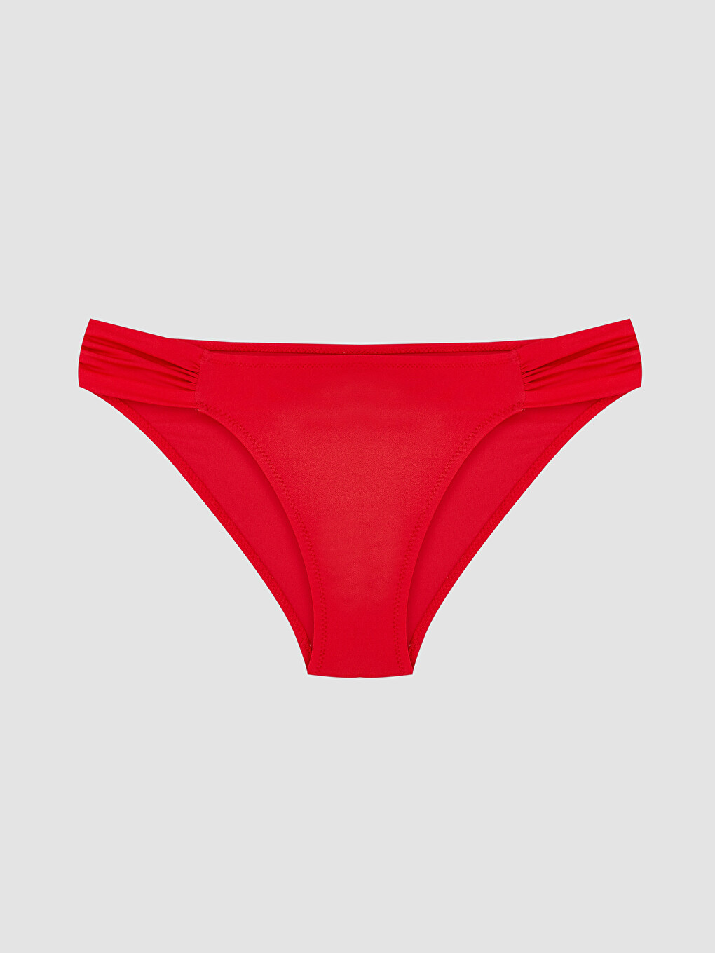 Kırmızı Büzgülü Kadın Bikini Altı