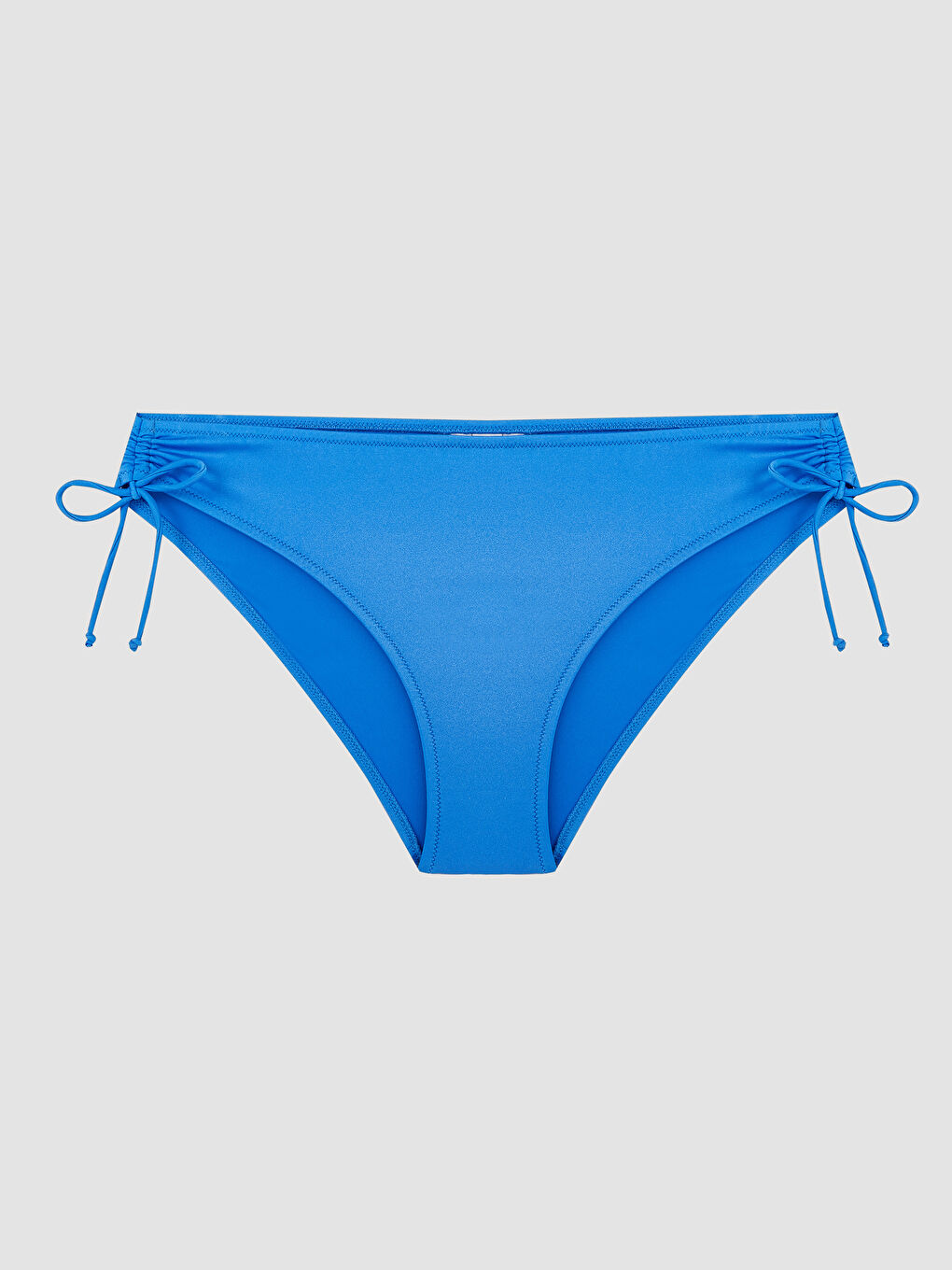 Mavi Büzgülü Kadın Bikini Alt