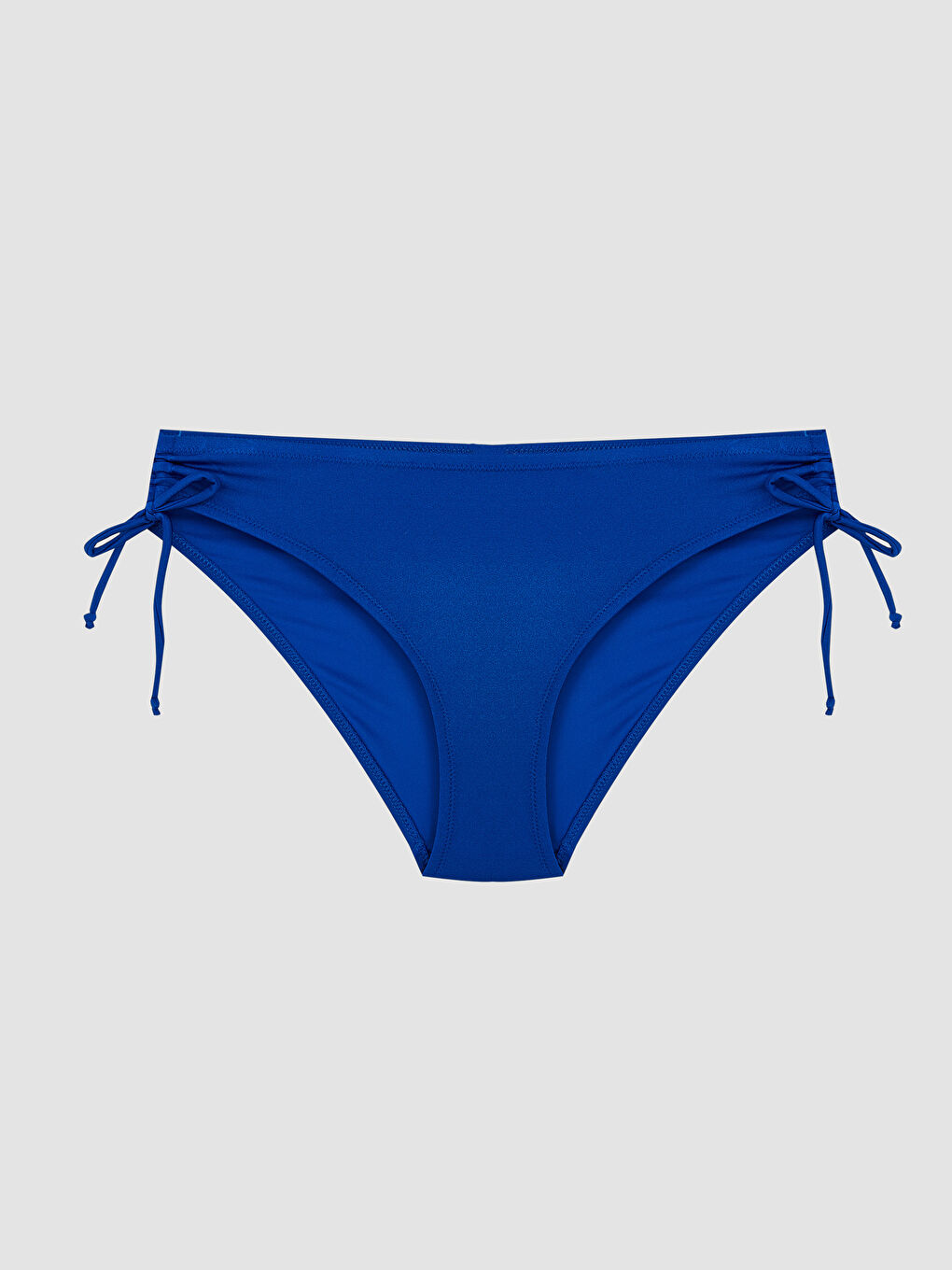 Lacivert Büzgülü Kadın Bikini Alt