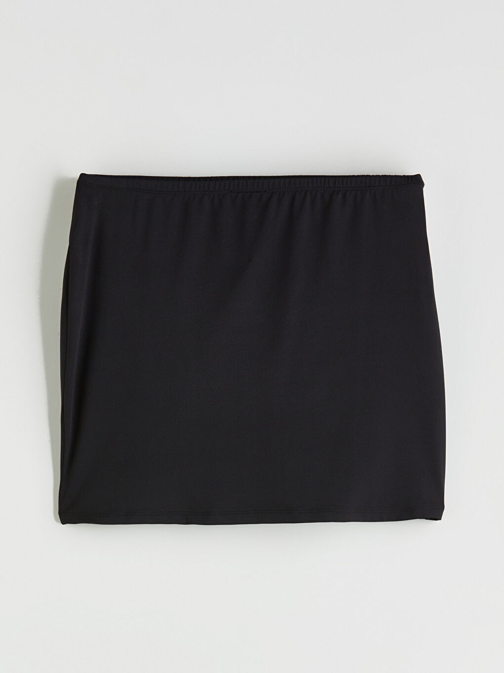 Siyah Beli Lastikli Kadın Yüzme Etek-4