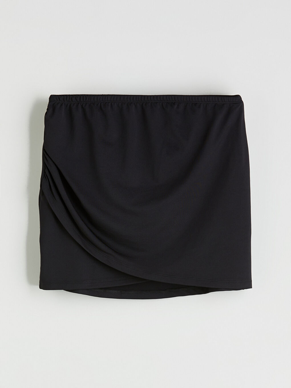 Siyah Beli Lastikli Kadın Yüzme Etek-5