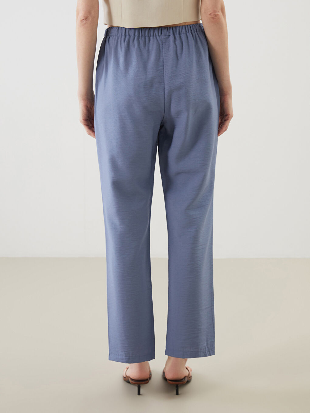 بنطلون كاروت فيت بخصر مرن للسيدات-3