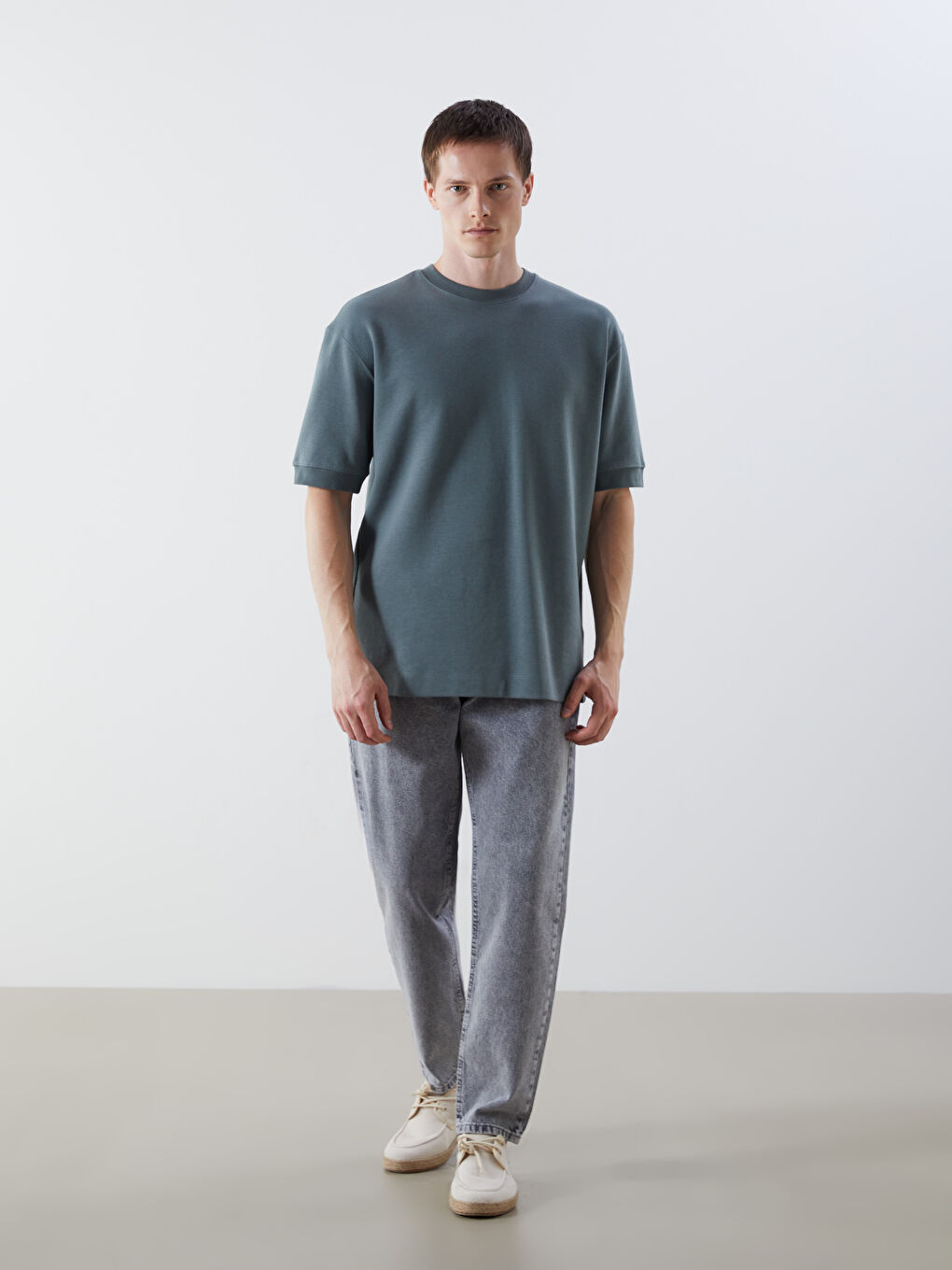 LCW Jeans Gri Baggy Fit Erkek Jean Pantolon