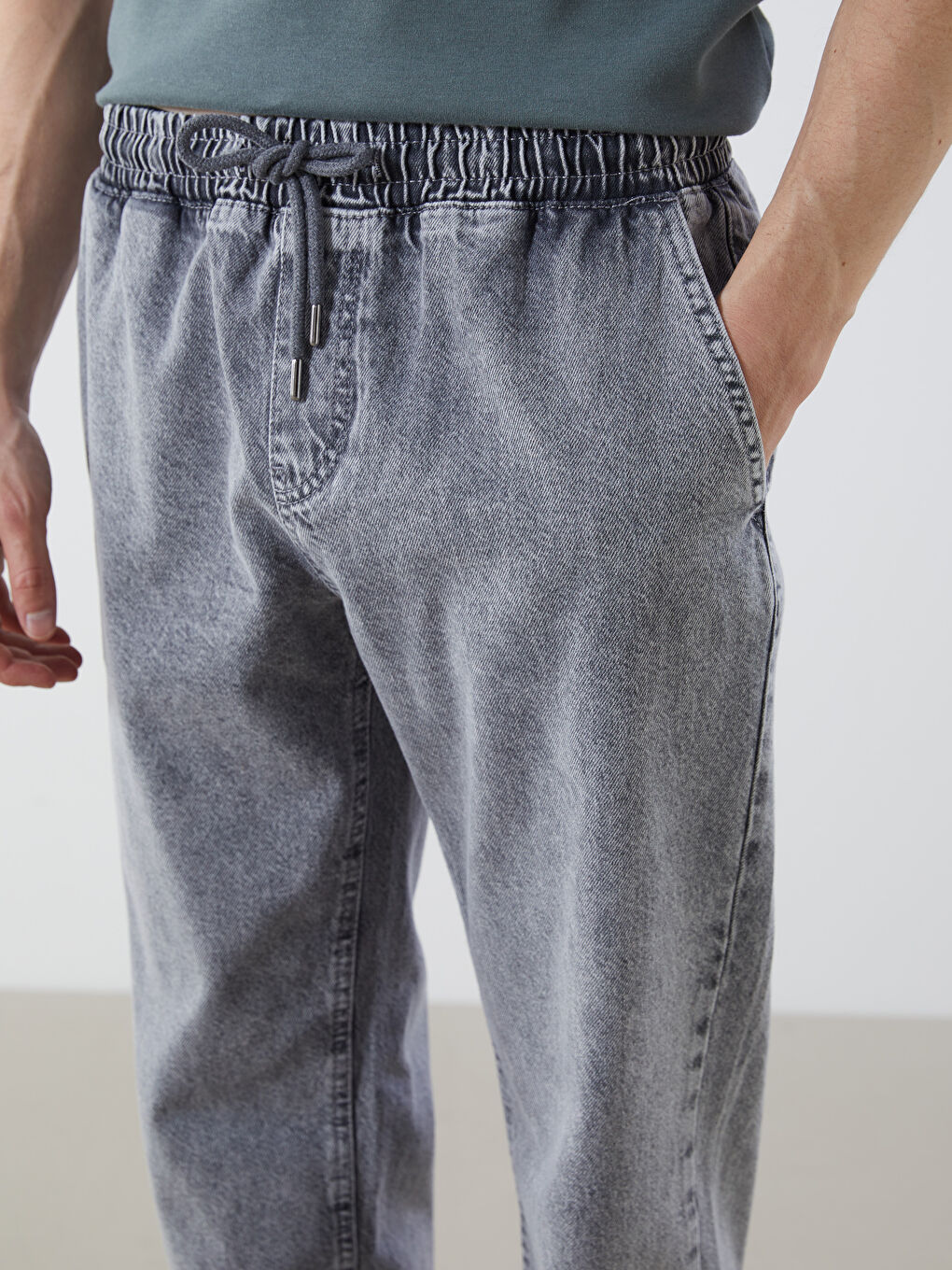 LCW Jeans Gri Baggy Fit Erkek Jean Pantolon - 2