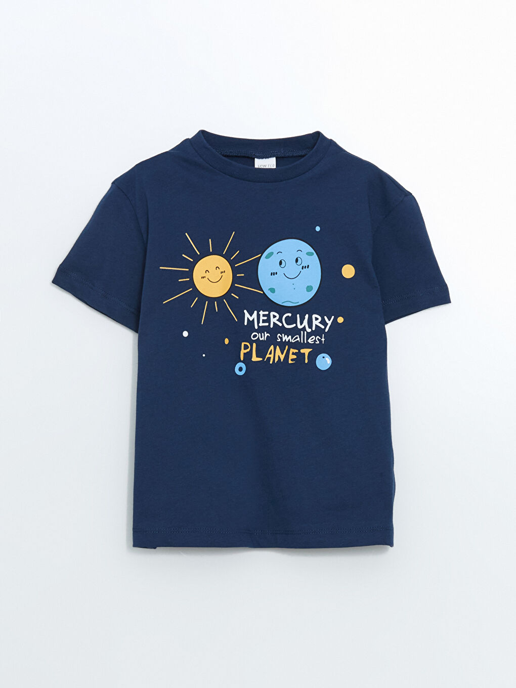 İndigo Bisiklet Yaka Baskılı Erkek Çocuk Tişört