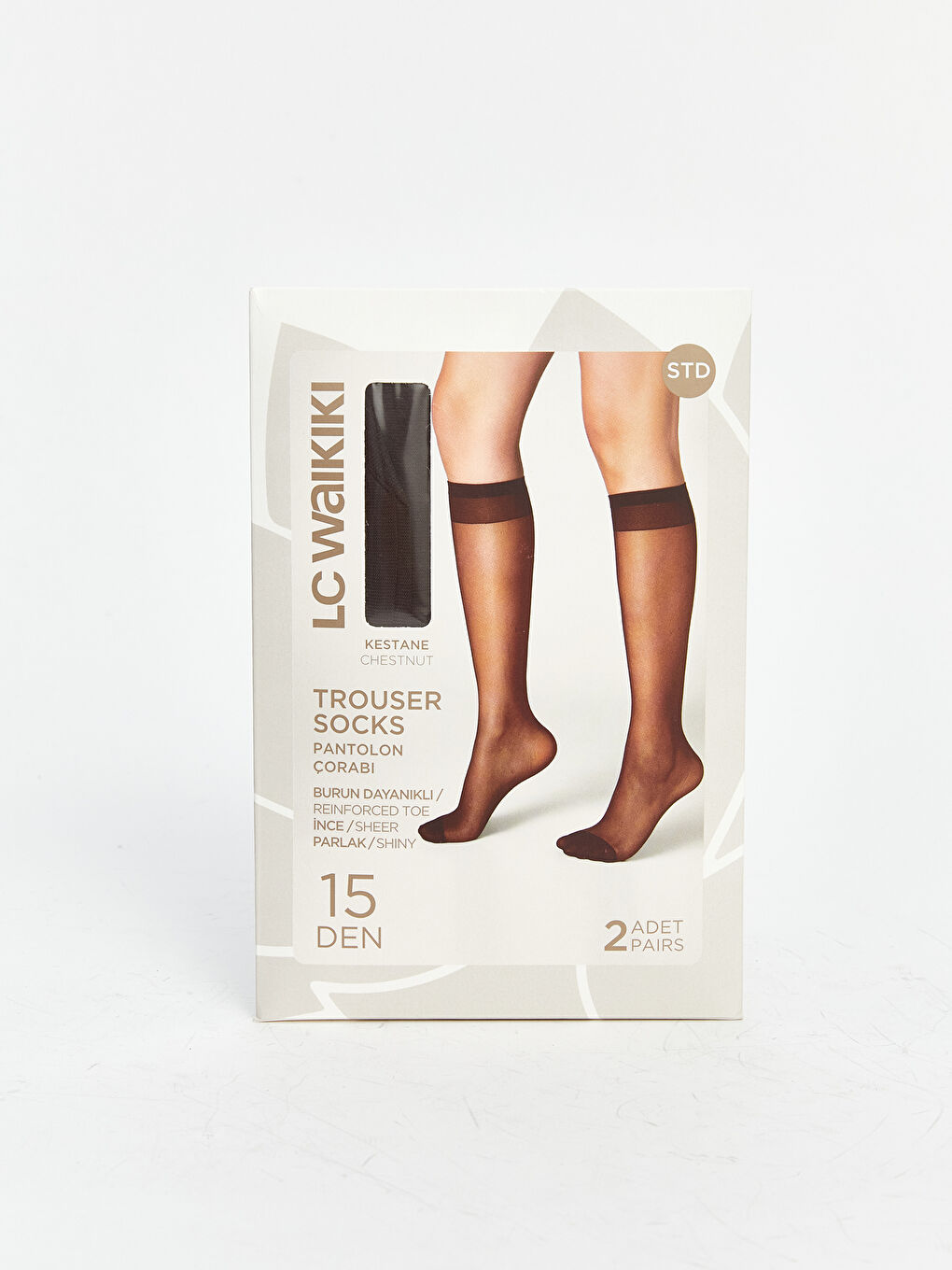 15 Denier Women's Knee Socks 2 Pack -S5KJ82Z8-PRY