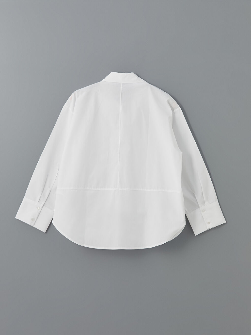 LCW Vision Ekru Oversize Poplin Kadın Gömlek - 5
