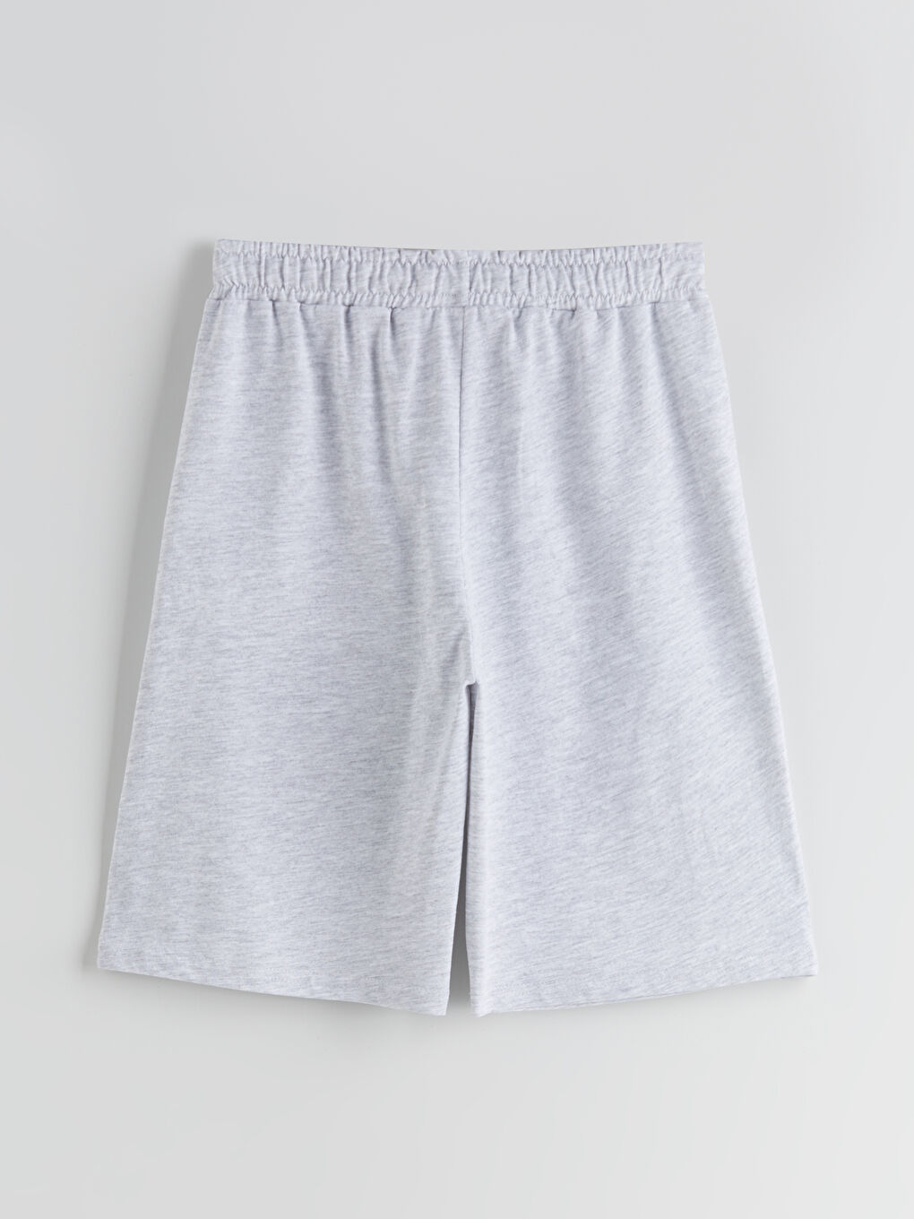 Gri Beli Lastikli Erkek Çocuk Şort-1