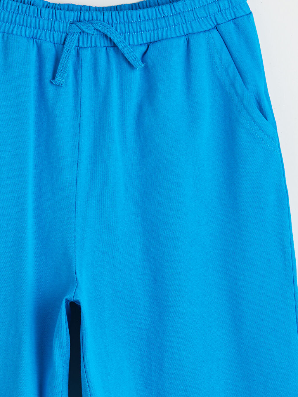 Turkuaz Beli Lastikli Erkek Çocuk Şort-2