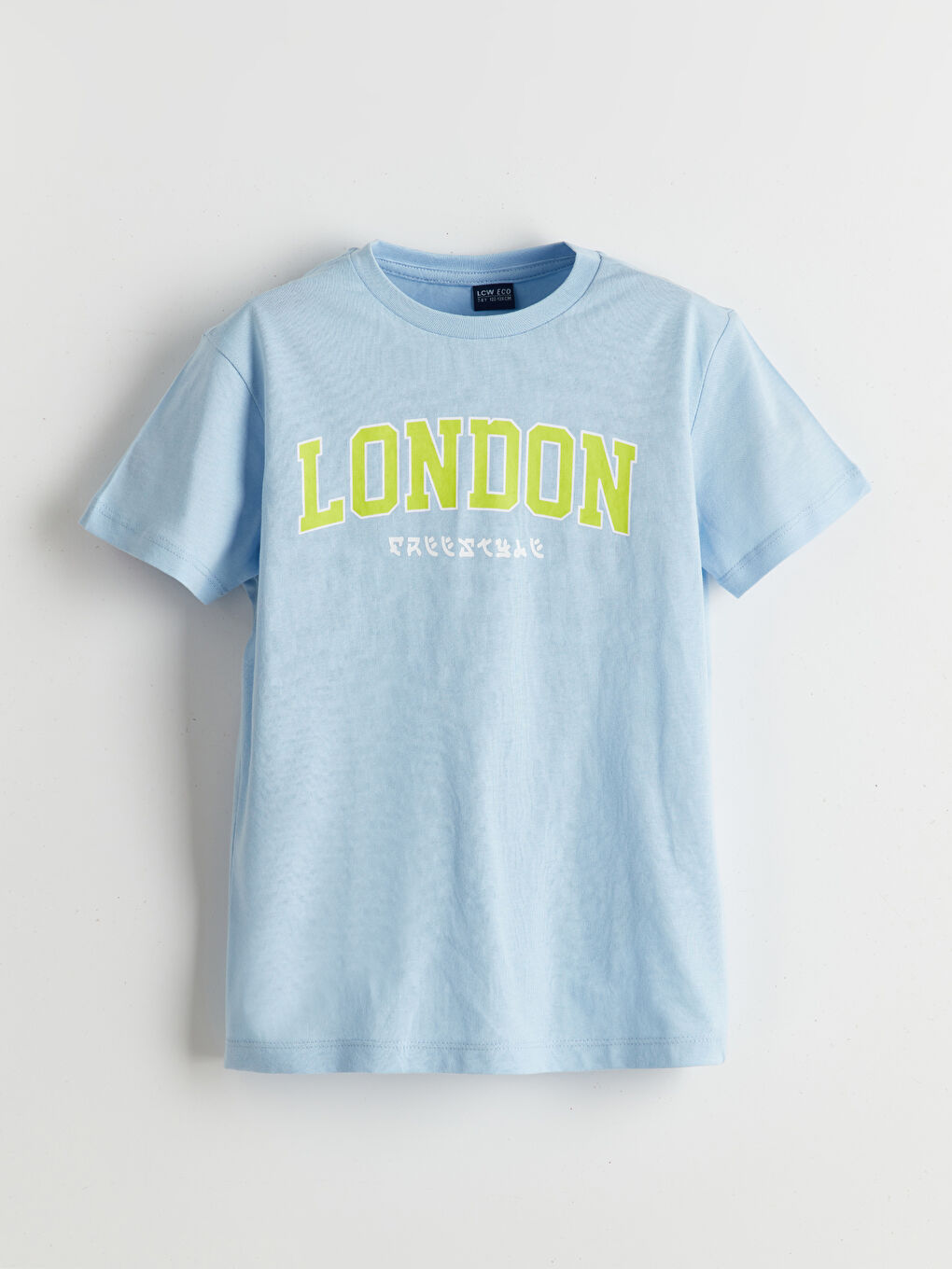 Lila Bisiklet Yaka Erkek Çocuk Tişört ve Şort-1