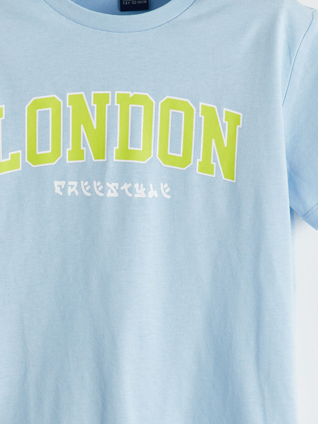 Lila Bisiklet Yaka Erkek Çocuk Tişört ve Şort-4