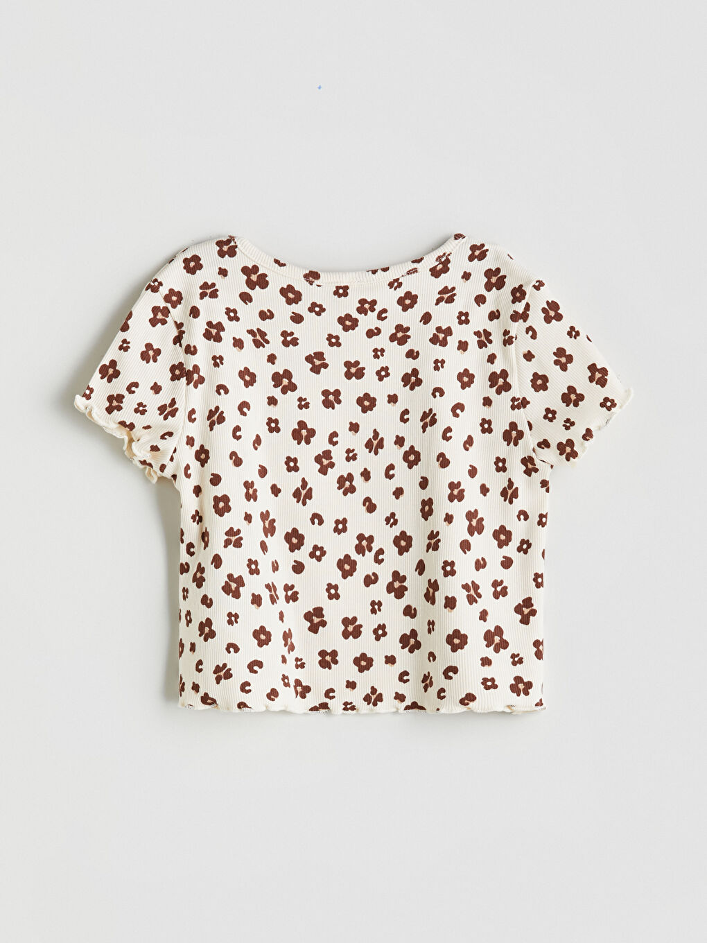 Crew Neck Printed Girls' T-Shirt -S5KL26Z1-LRA