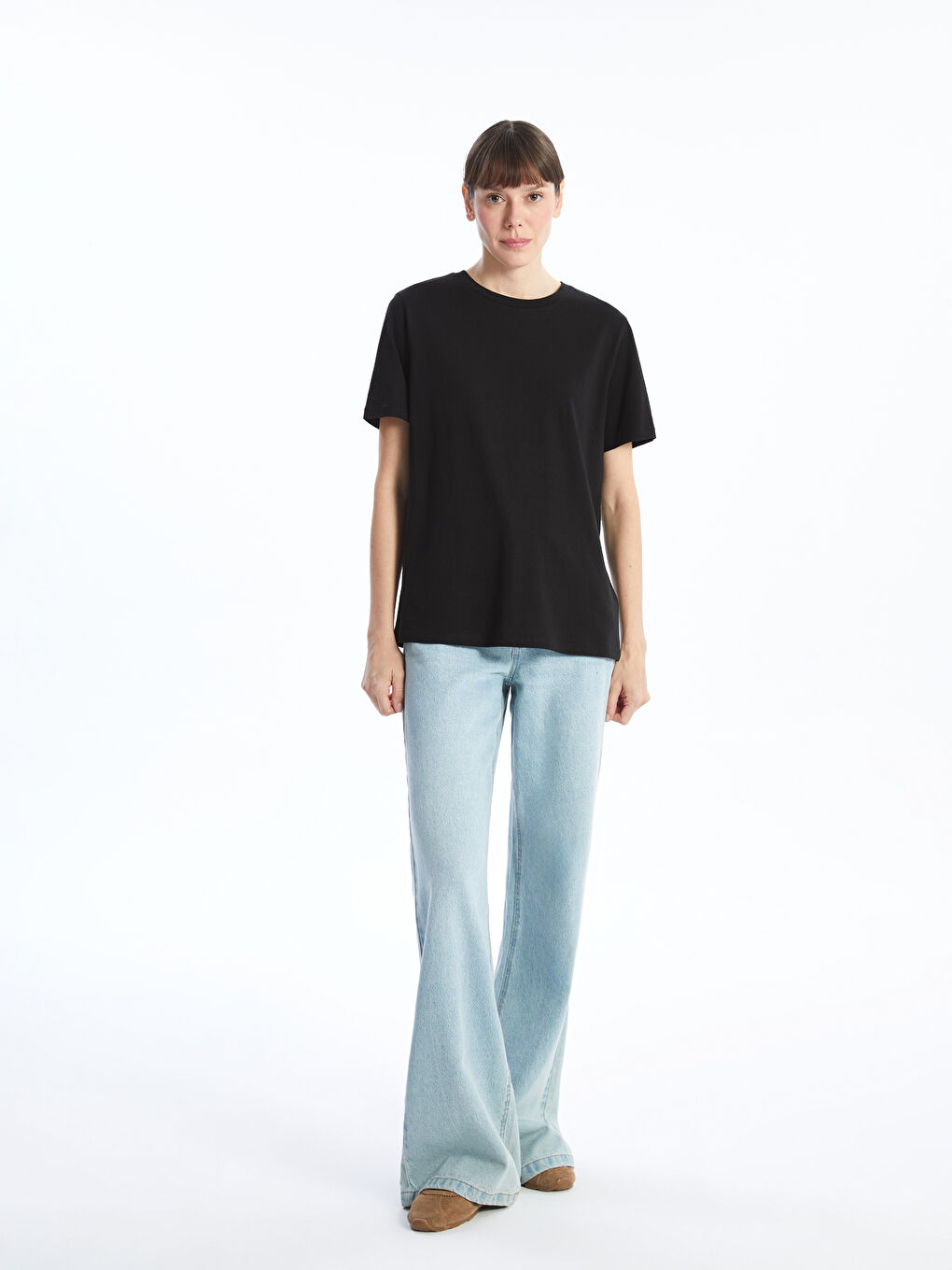 LCWAIKIKI Classic Crew Neck Women's T-Shirt -W53667Z8-CVL
