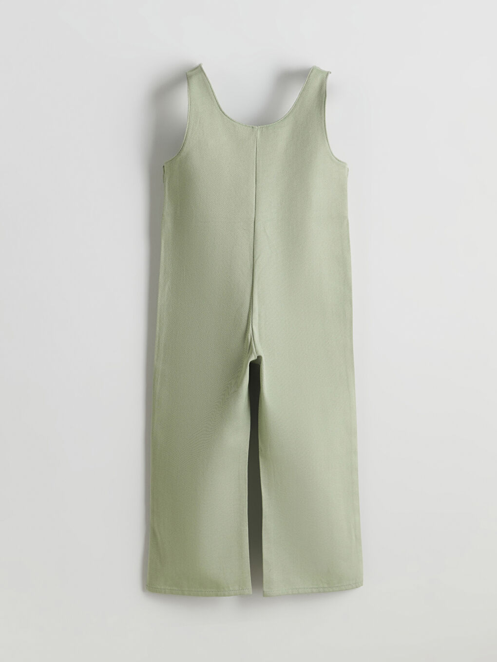 Yeşil Çiçek Aplikeli Kız Çocuk Salopet-1