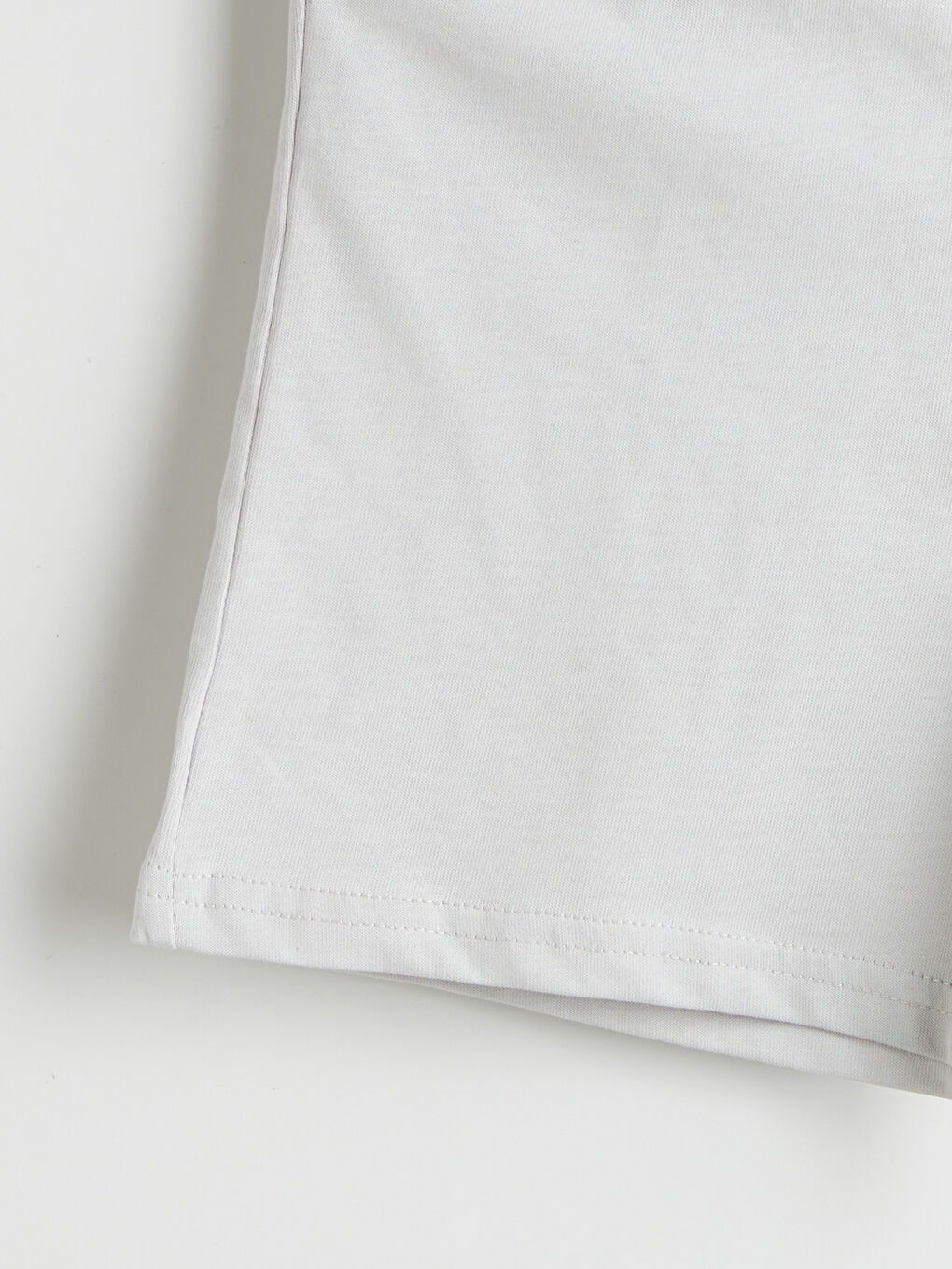 Gri Beli Lastikli Erkek Çocuk Şort-1