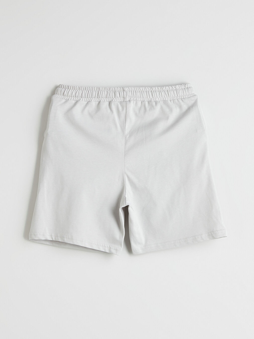 Gri Beli Lastikli Erkek Çocuk Şort-2