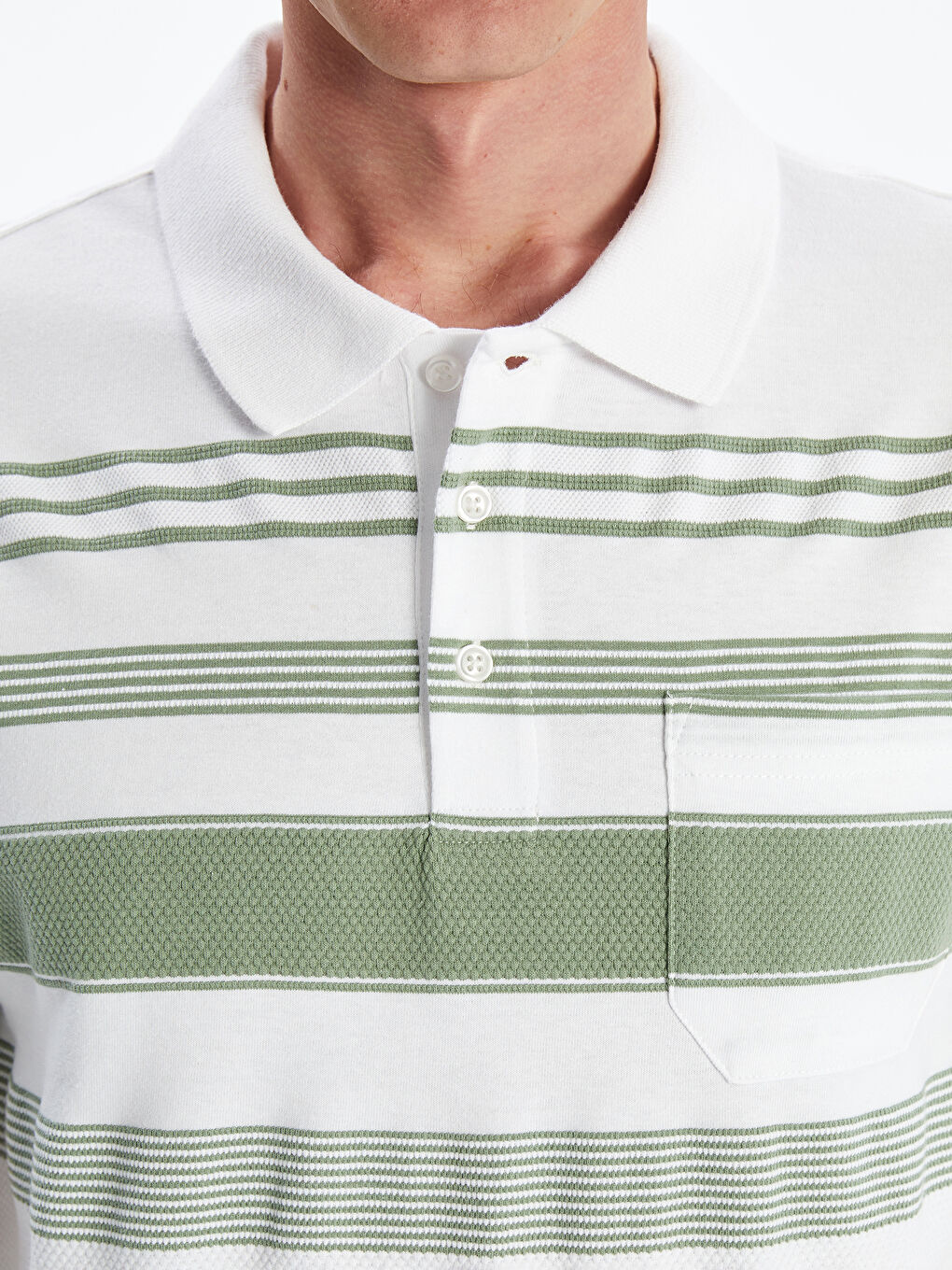 LCWAIKIKI Classic Polo Neck Color Block Men's T-Shirt -S5KL86Z8-LGE