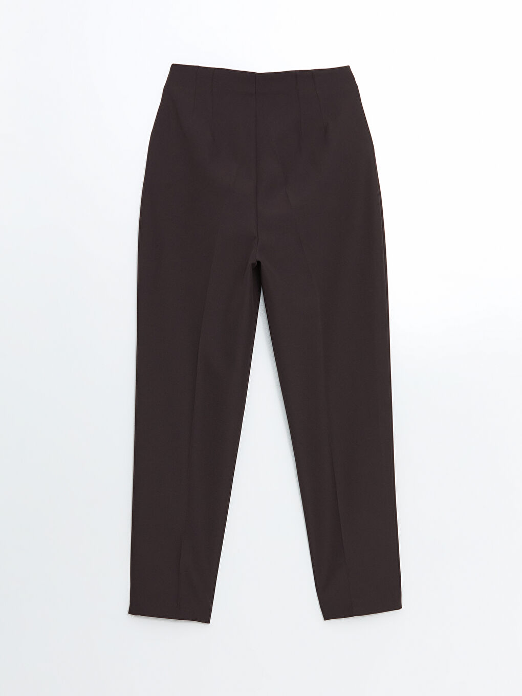 Kahverengi Dar Fit Kadın Pantolon-5