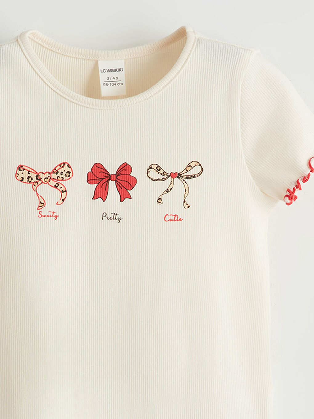 Bow Printed Girls' Blouse-2