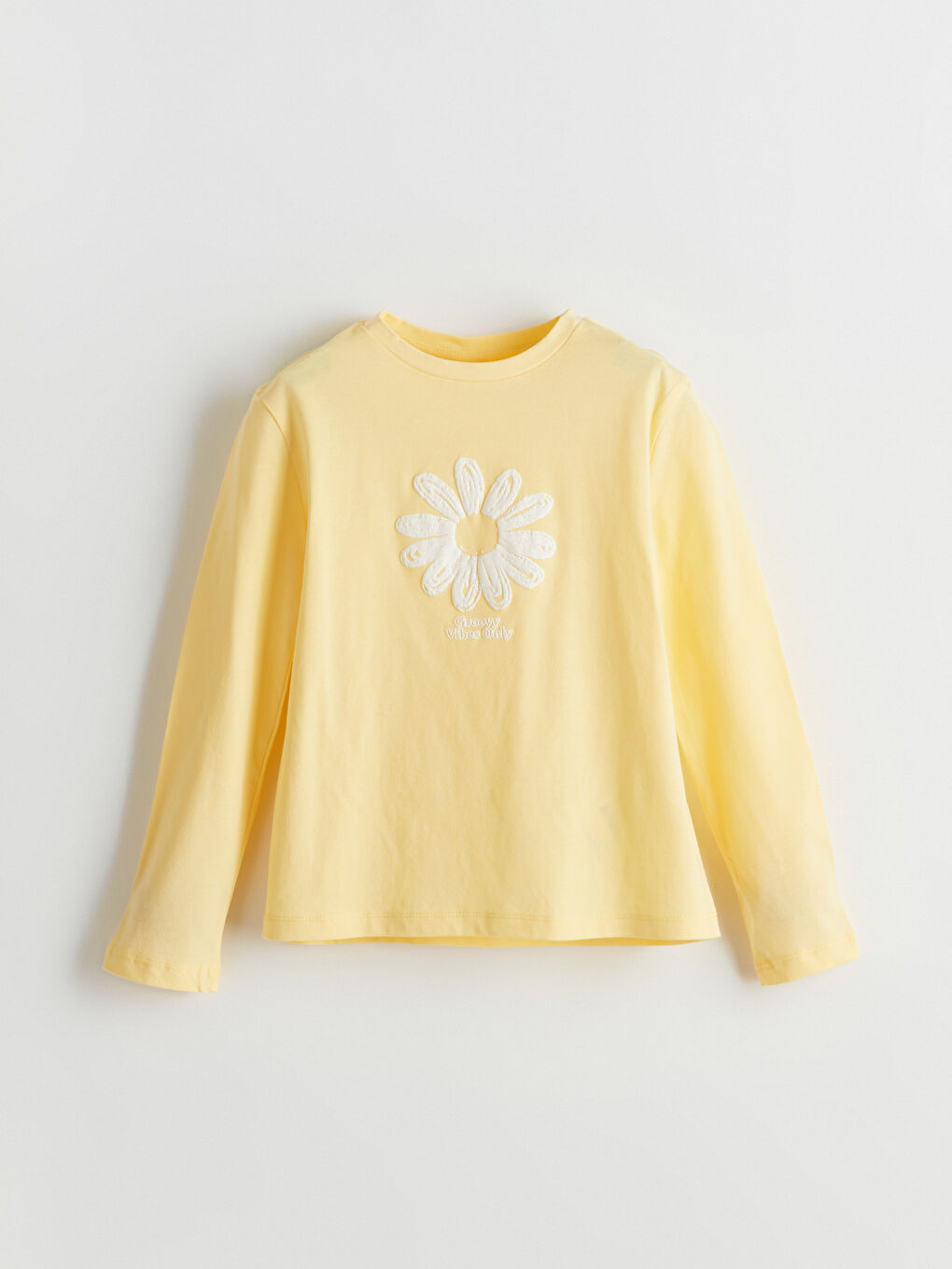 Crew Neck Floral Girls T-Shirt -S5KM56Z4-FRN