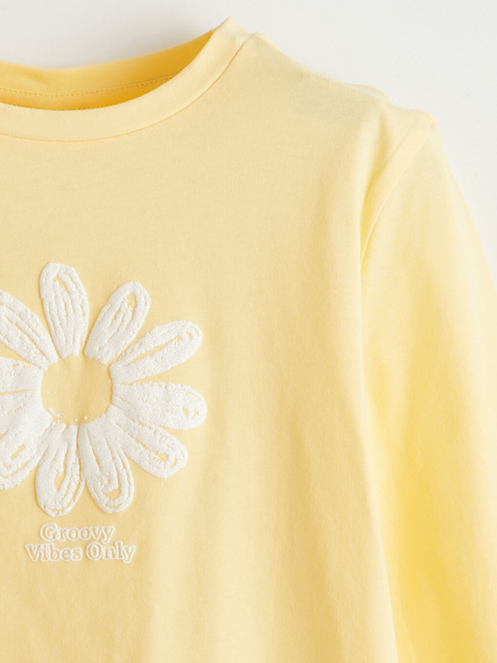 Crew Neck Floral Girls T-Shirt -S5KM56Z4-FRN