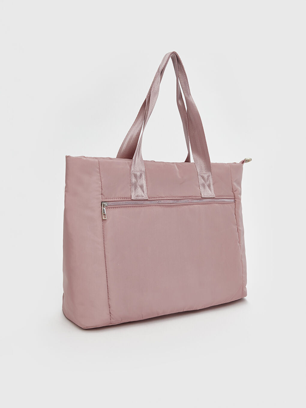 Pembe Fermuarlı Kadın Kol Çantası-1