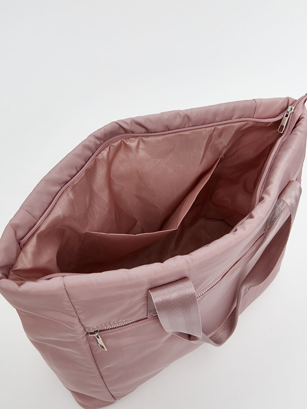 Pembe Fermuarlı Kadın Kol Çantası-3