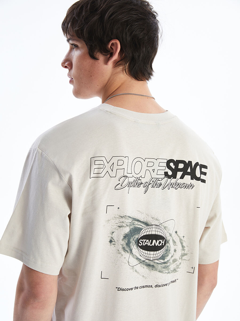 XSIDE Crew Neck Printed Jersey Men's T-Shirt -S5KM69Z8-YQD