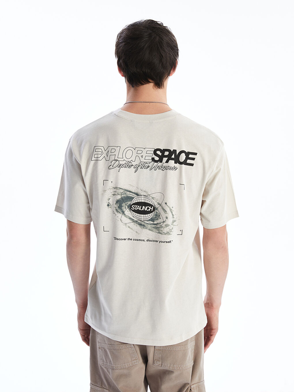 XSIDE Crew Neck Printed Jersey Men's T-Shirt -S5KM69Z8-YQD