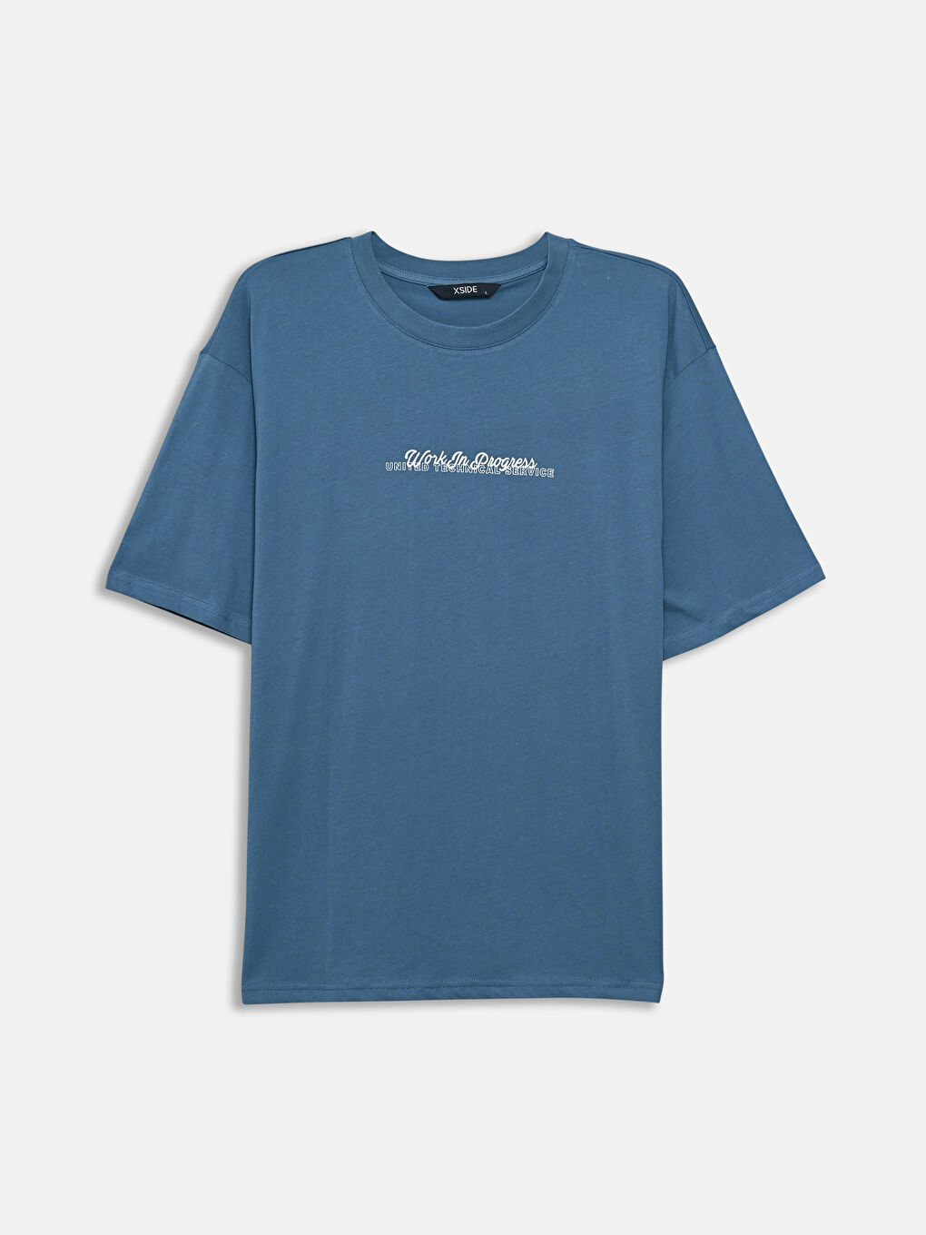 XSIDE Crew Neck Short Sleeve Printed Combed Cotton Men's T-shirt -S5KM70Z8-VFE