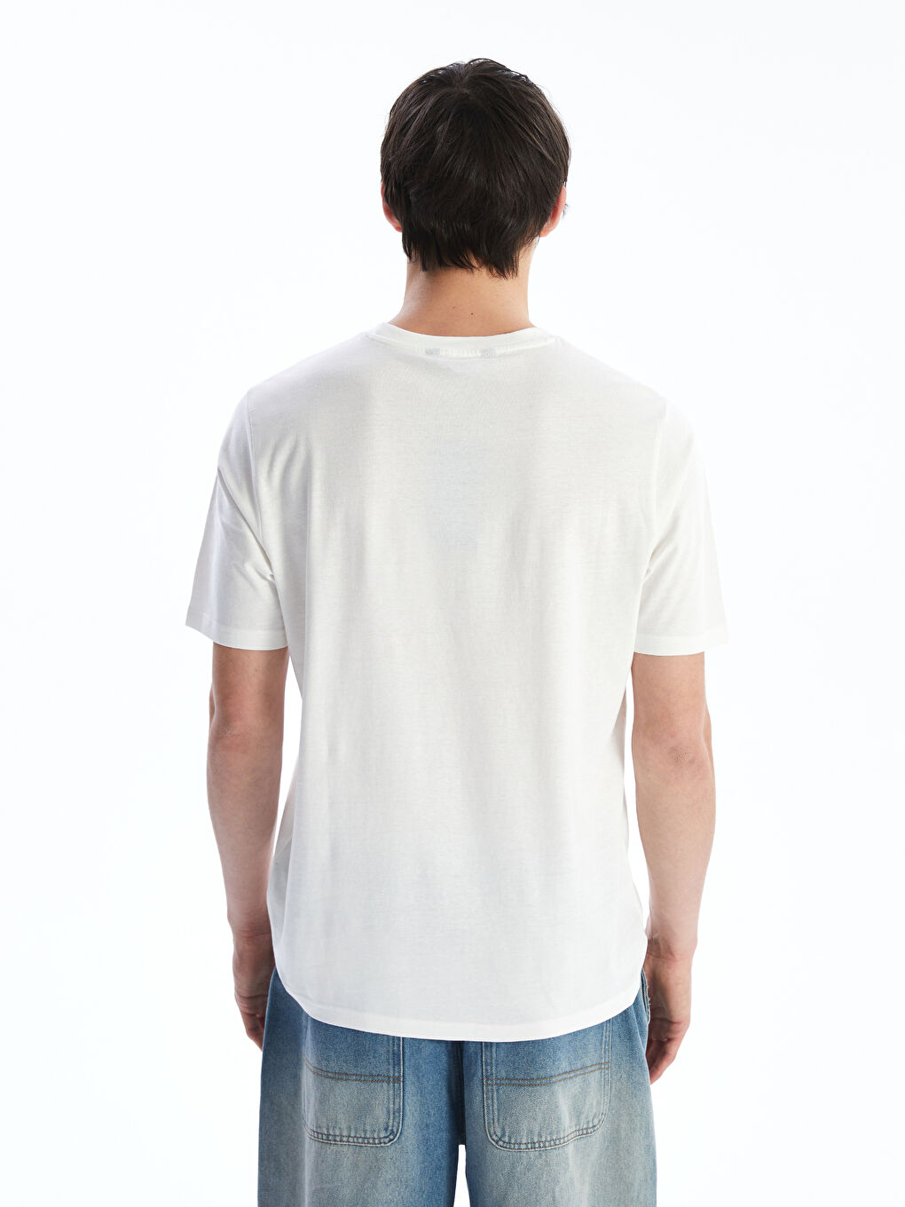 XSIDE Crew Neck Printed Jersey Men's T-Shirt -S5KM76Z8-R9J