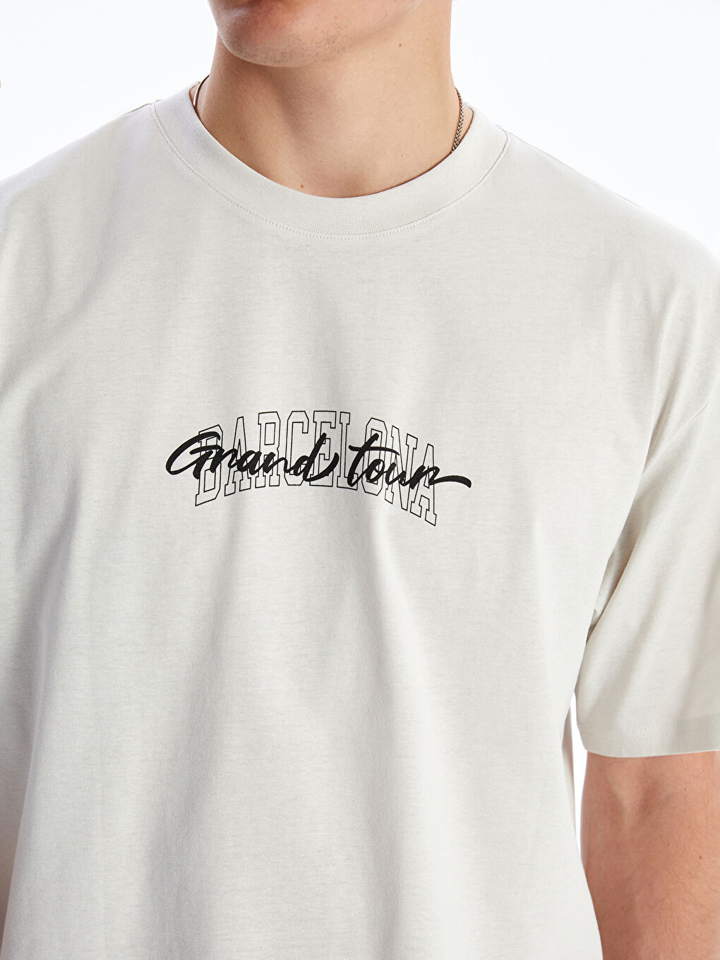 XSIDE Crew Neck Printed Jersey Men's T-Shirt -S5KM79Z8-YUZ