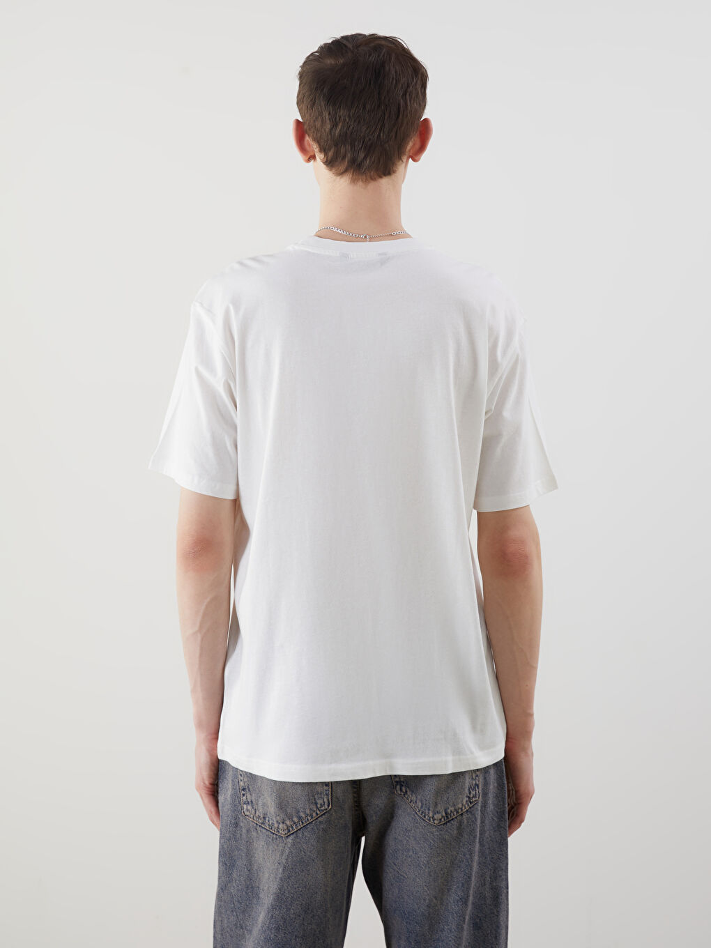 XSIDE Crew Neck Printed Jersey Men's T-Shirt -S5KM80Z8-R9J