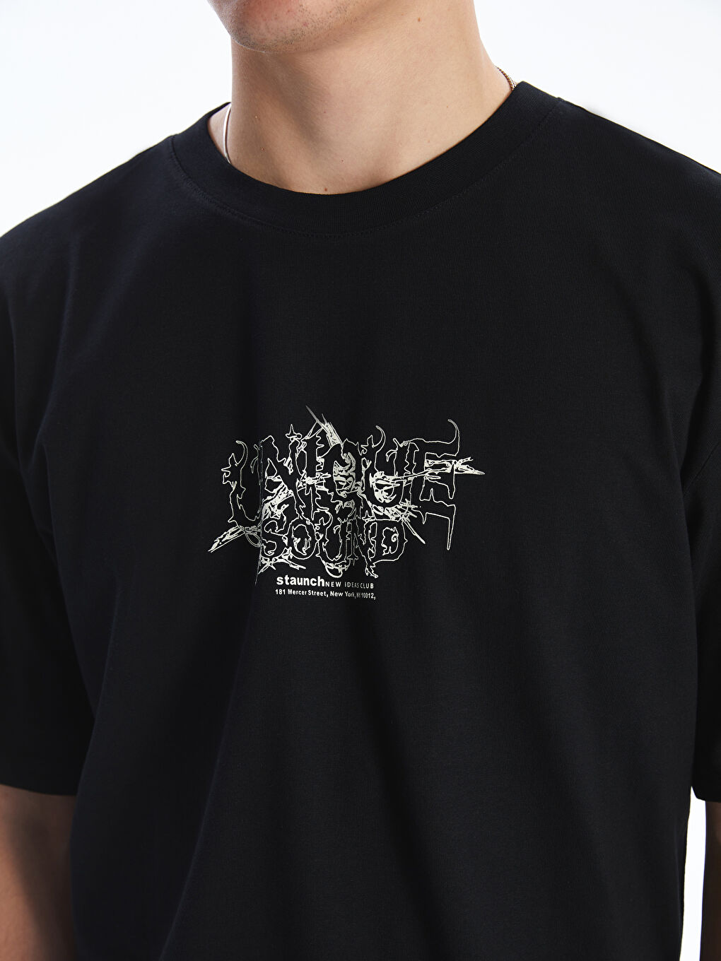XSIDE Crew Neck Printed Men's T-Shirt -S5KM82Z8-CVL