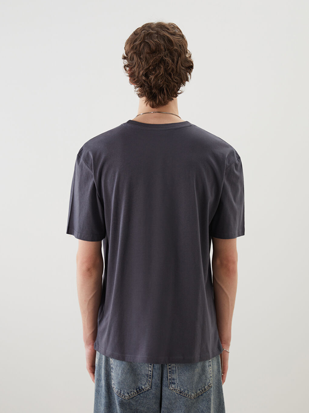 XSIDE Crew Neck Printed Jersey Men's T-Shirt -S5KM83Z8-EXQ