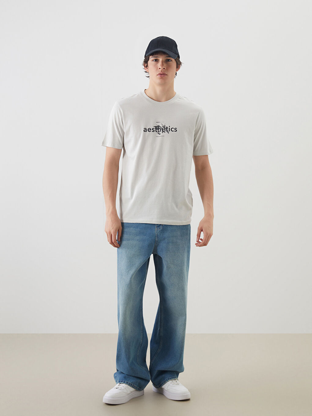 XSIDE Crew Neck Printed Jersey Men's T-Shirt -S5KM84Z8-RRX