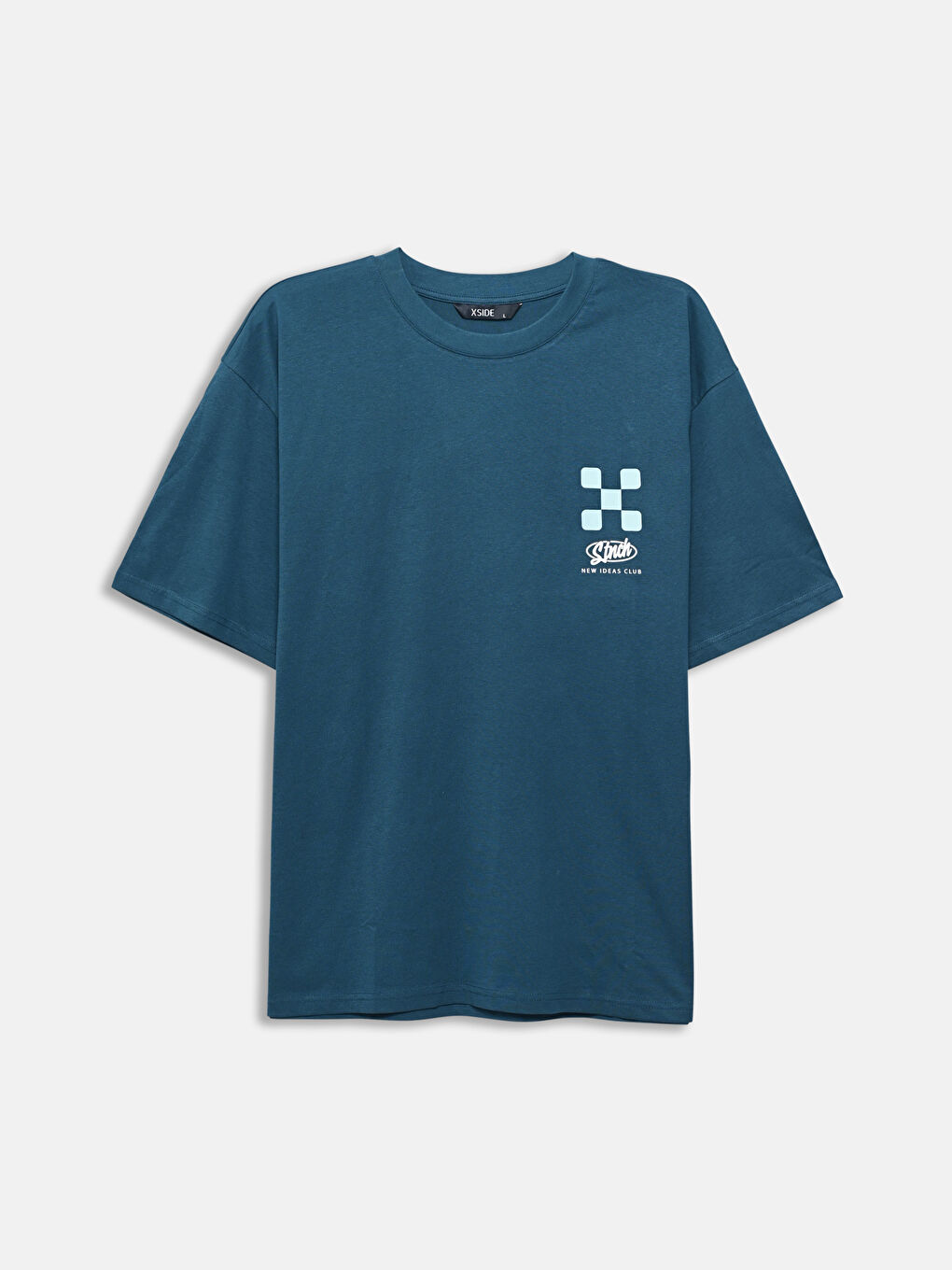 Crew Neck Short Sleeve Printed Combed Cotton Men's T-shirt-4