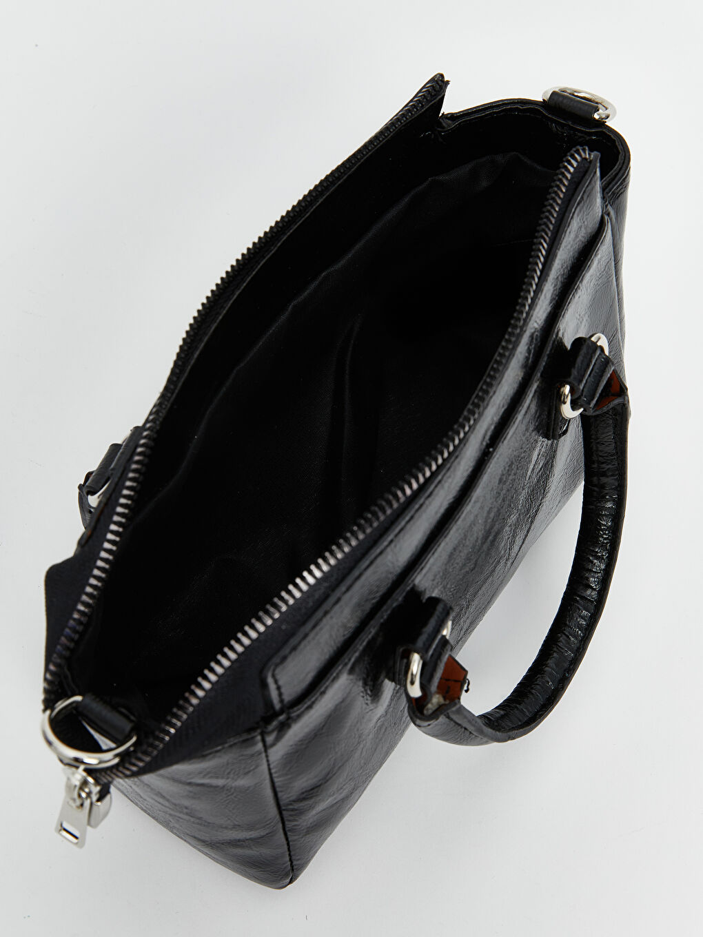 Faux Leather Detachable Strap Women's Shoulder Bag-3