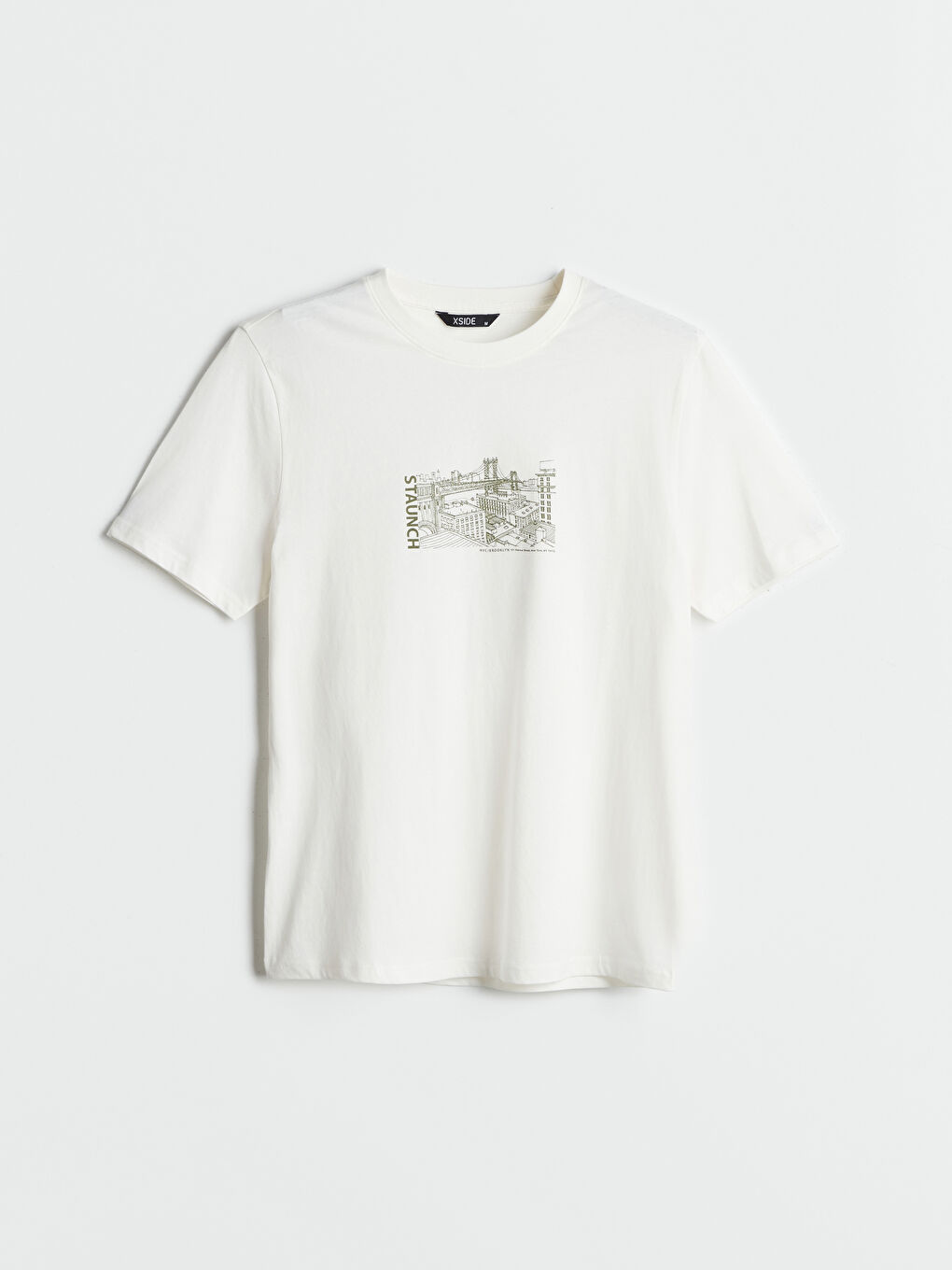 Футболка мужская джерси с принтом с круглым вырезом-5