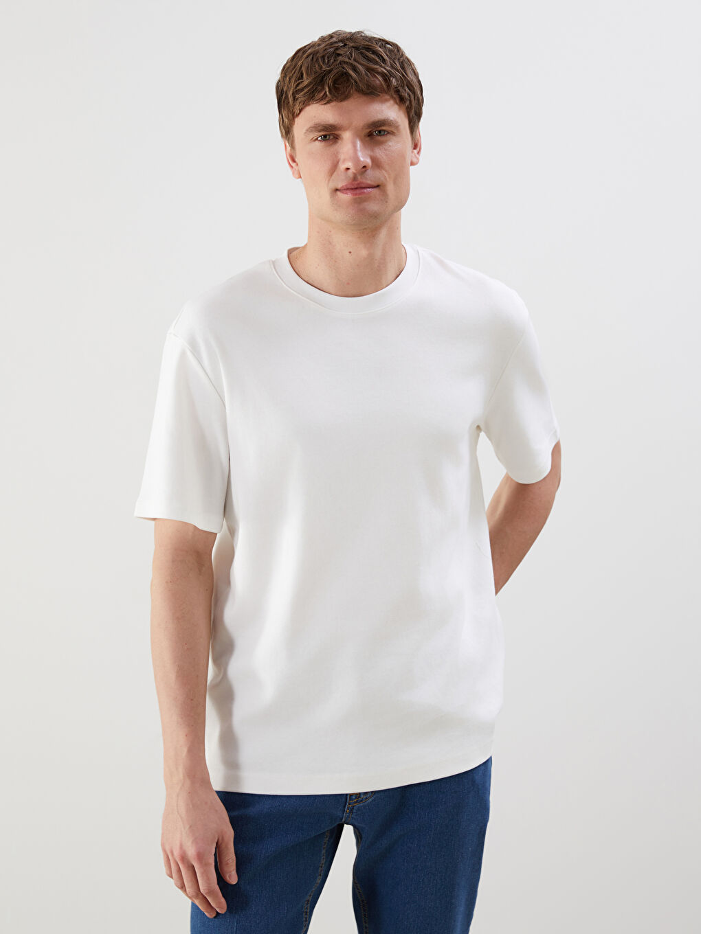 LCWAIKIKI Classic Crew Neck Short Sleeve Men's T-Shirt -W53870Z8-R9J